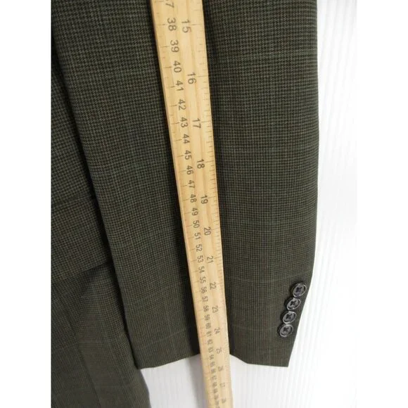 VINTAGE Brooks Brothers Sport Coat 41 L Blazer Houndstooth USA Union